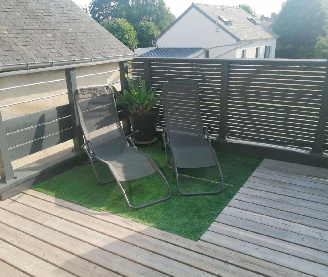 Gite La Terrasse Du 37 Breteil Eksteriør billede